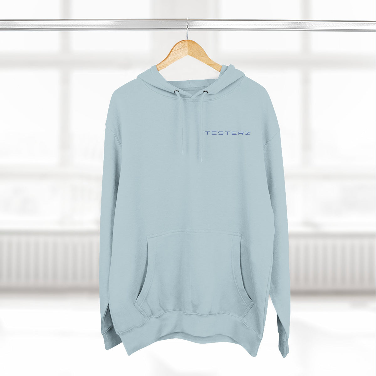 Blue Mist fleece hoodie, alternate view
