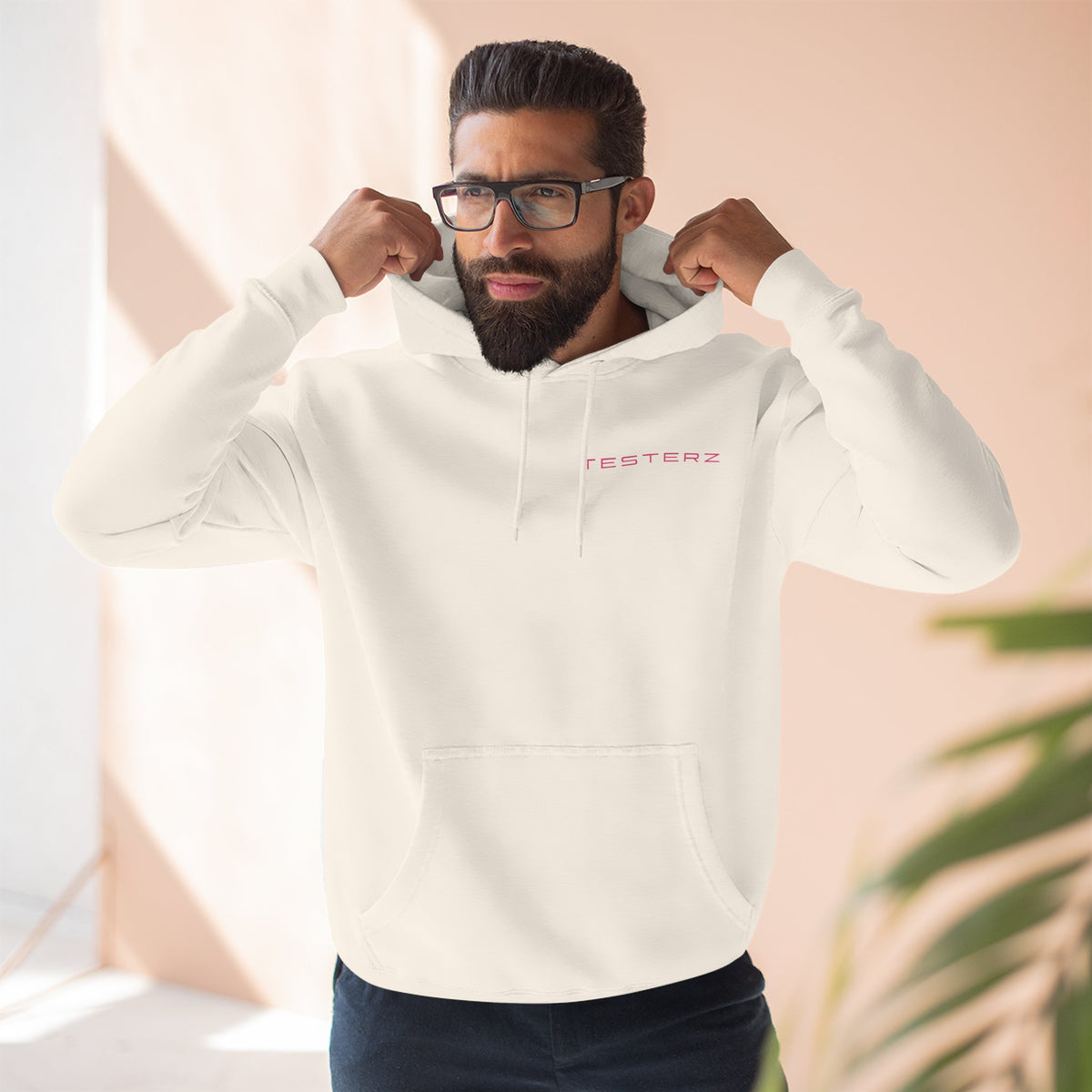 Sandshell fleece hoodie, alternate view