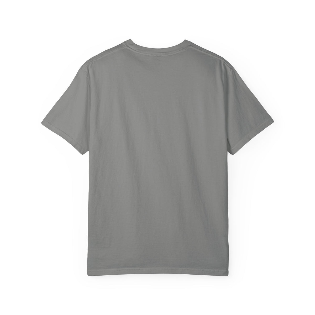 Heavyweight tee with a small green Testerz Face on the chest, alternate view