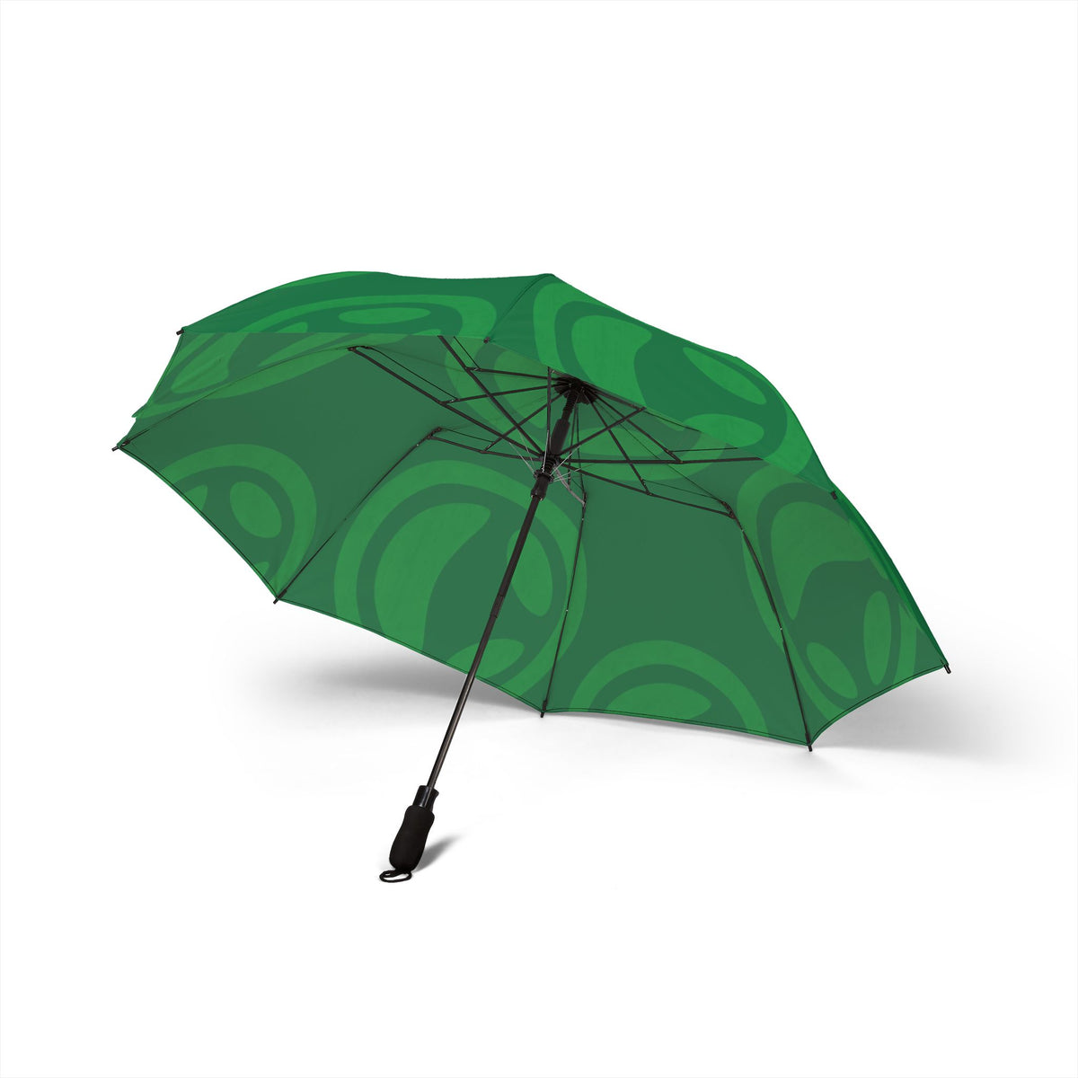 Green Testerz Face umbrella, alternate view