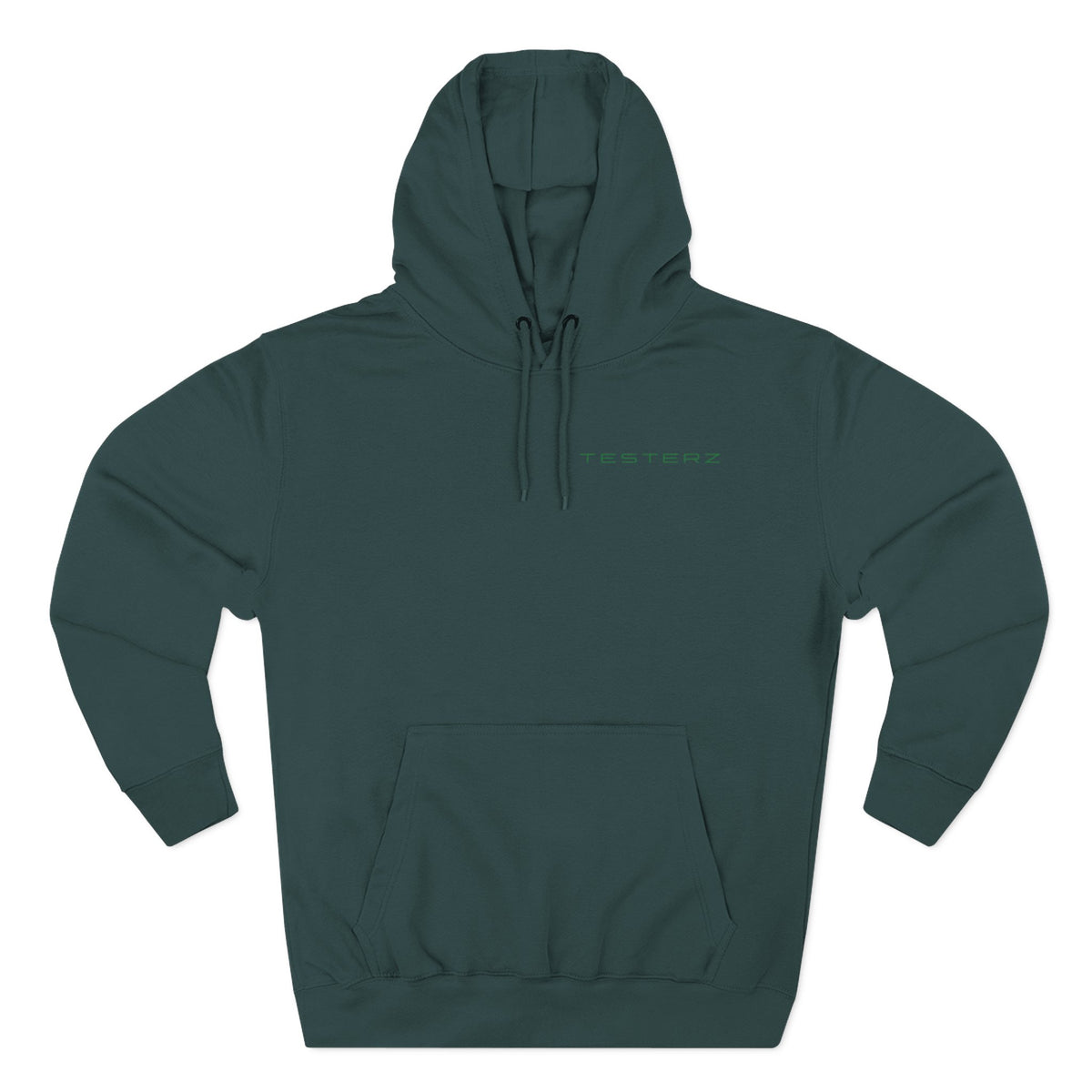 Sports Green fleece hoodie, alternate view