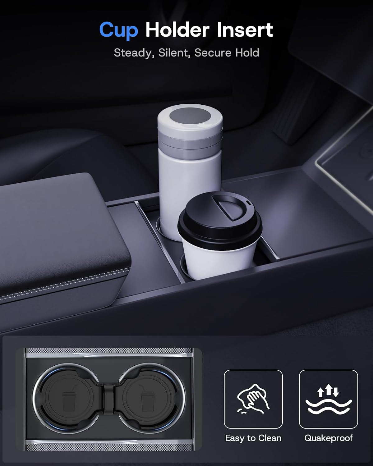 6PCS Center Console Organizer for Tesla Model Y/3 Accessories 2026