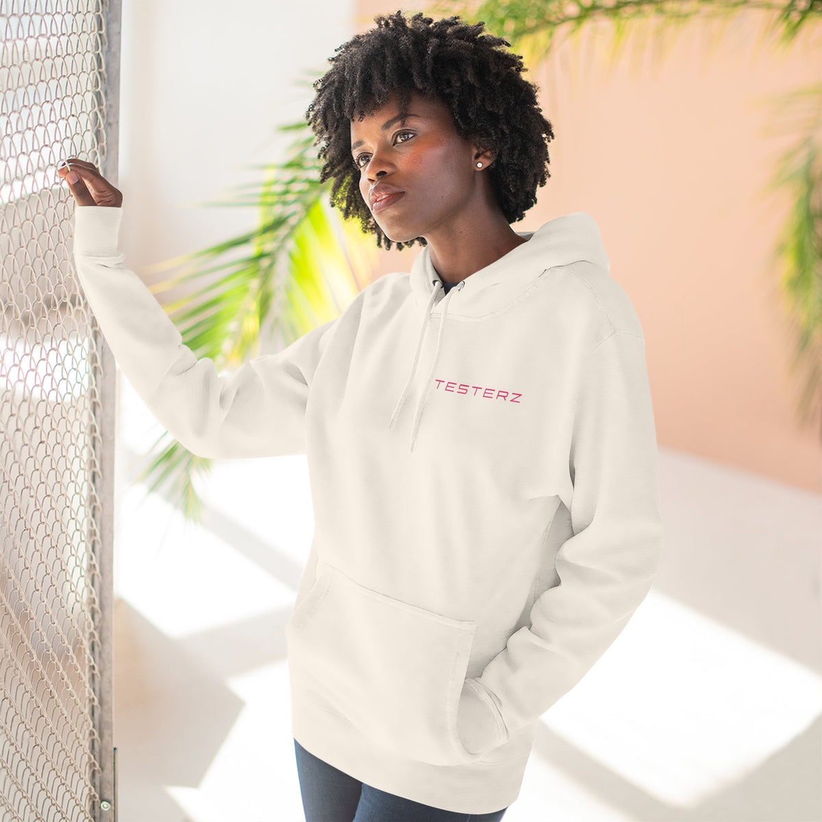 Sandshell fleece hoodie, alternate view