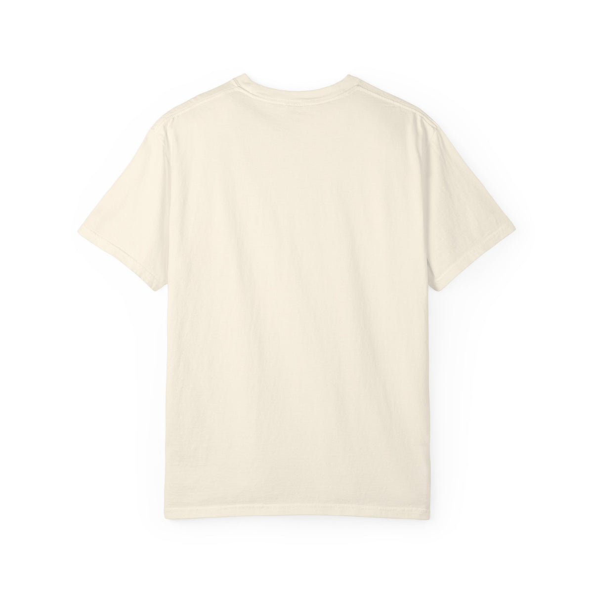 Heavyweight tee with a small green Testerz Face on the chest, alternate view