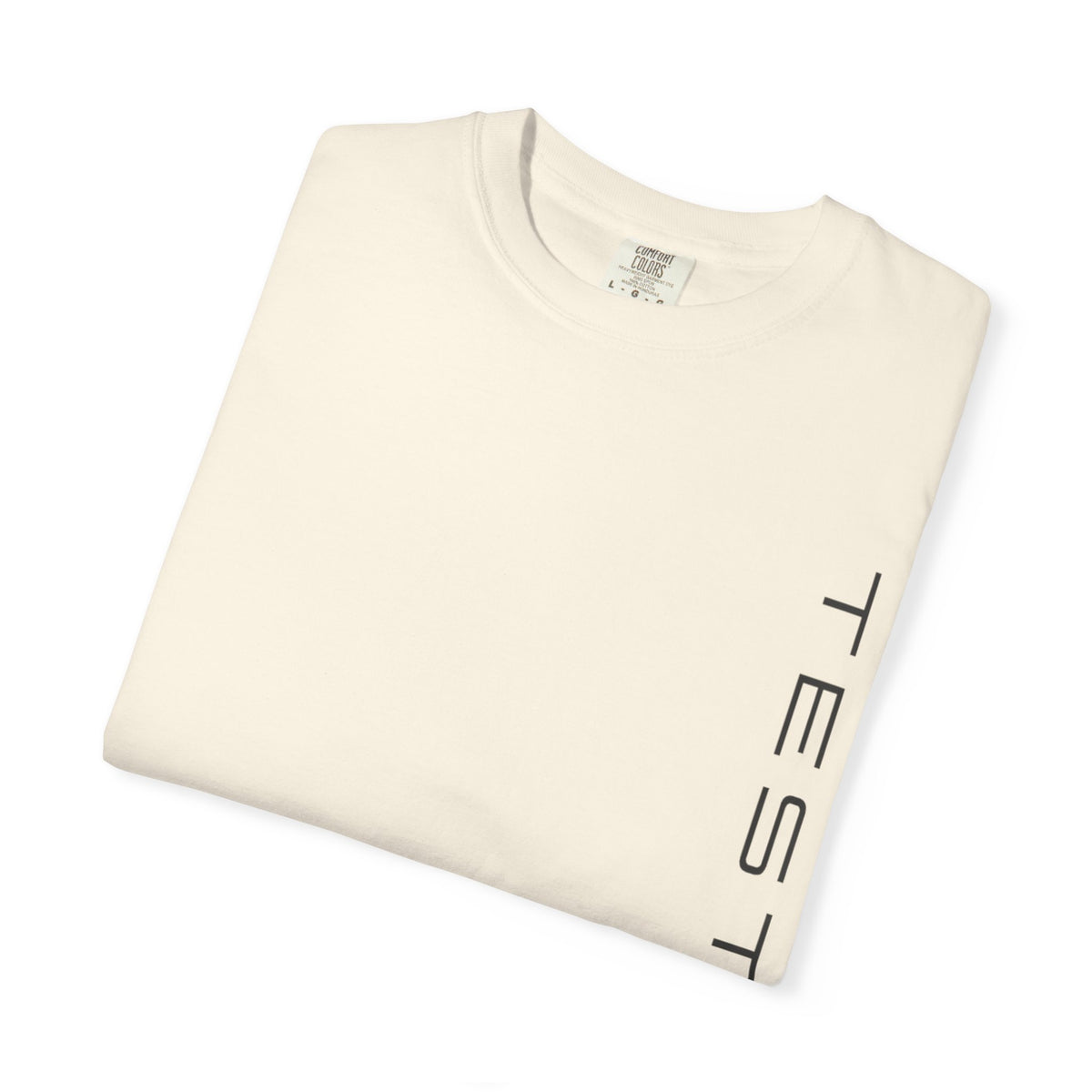 Heavyweight tee with a small green Testerz Face on the chest