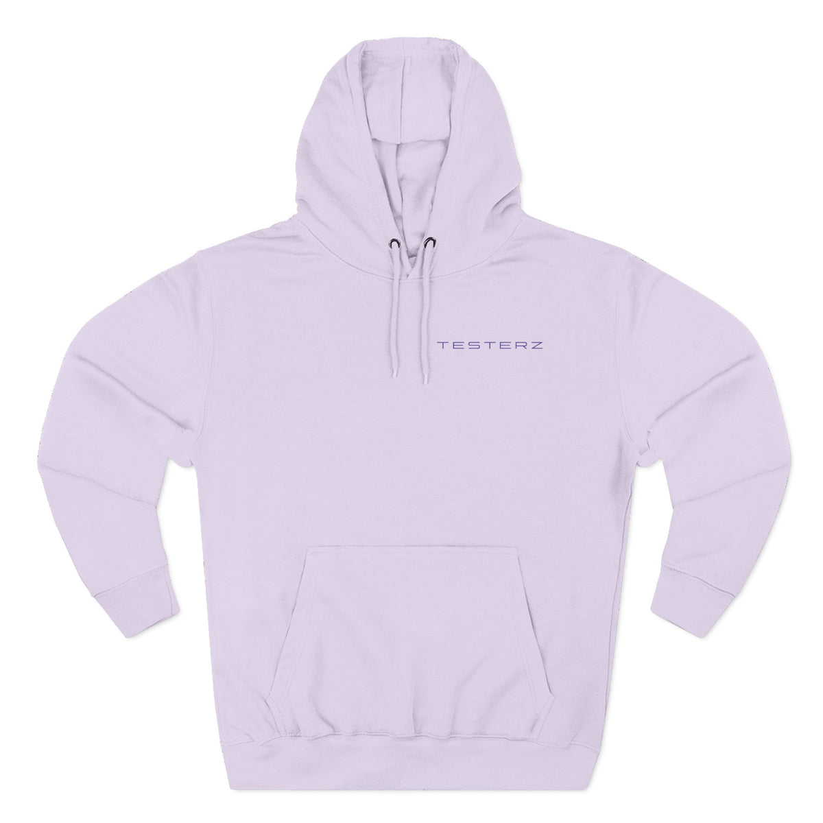 Lilac fleece hoodie, alternate view