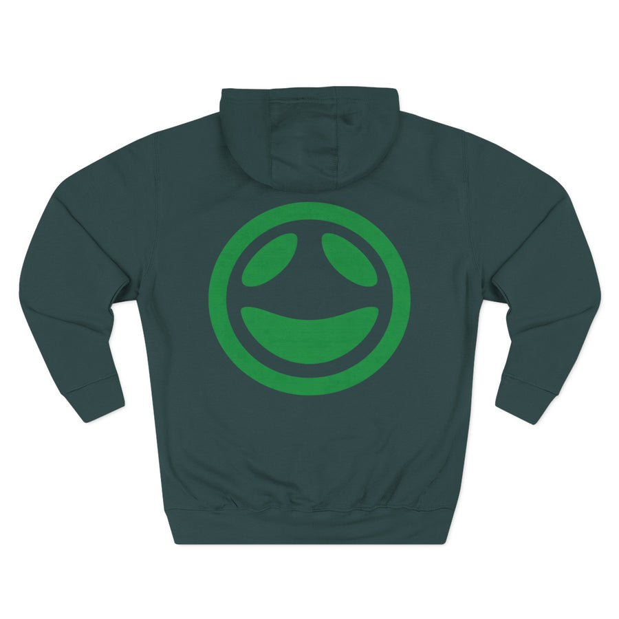 Sports Green fleece hoodie